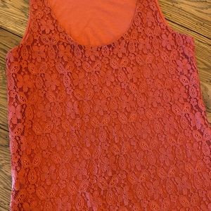 LOFT lace front tank top